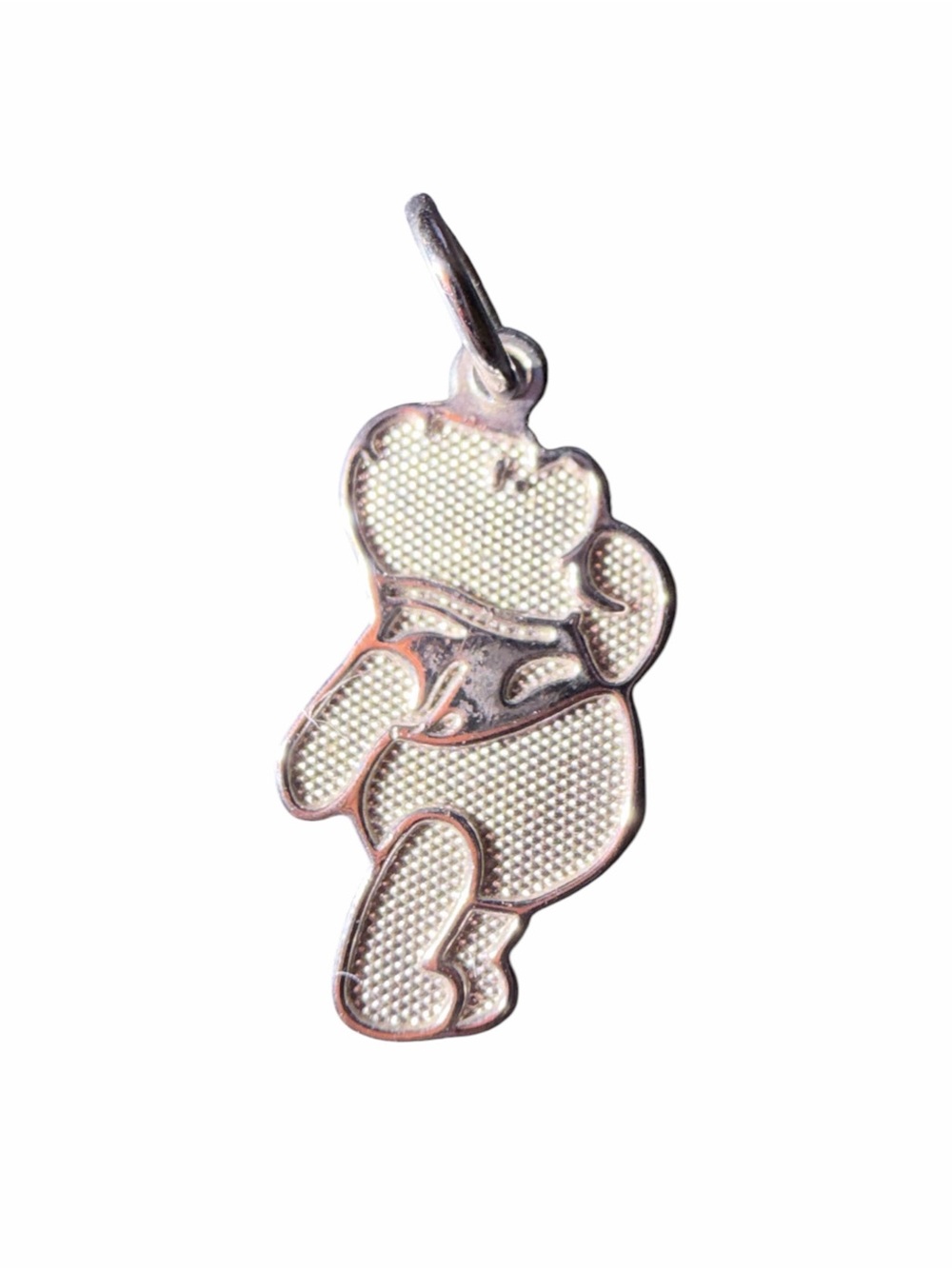 Sterling silver Winnie the Pooh necklace charm